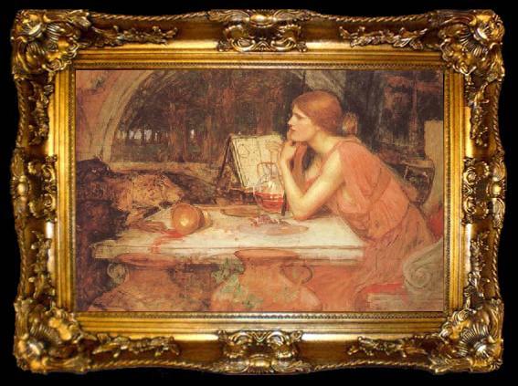 framed  John William Waterhouse The Sorceress (mk41), ta009-2